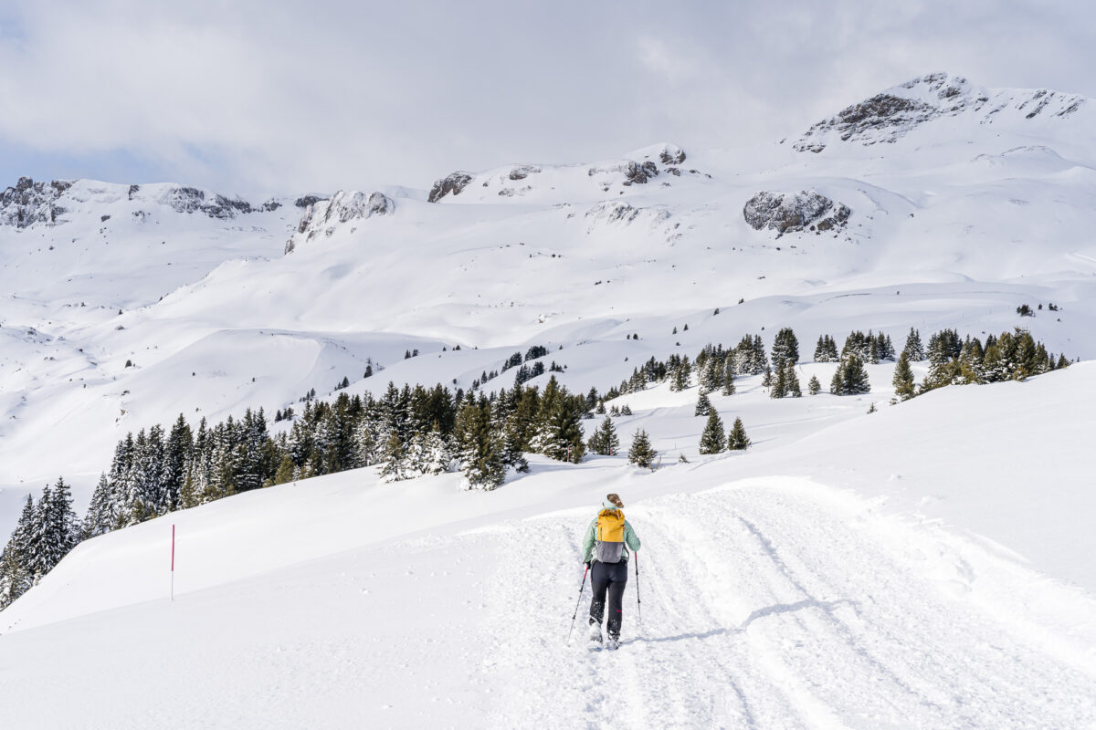 Snowshoe tour in the Flumserberg mountains