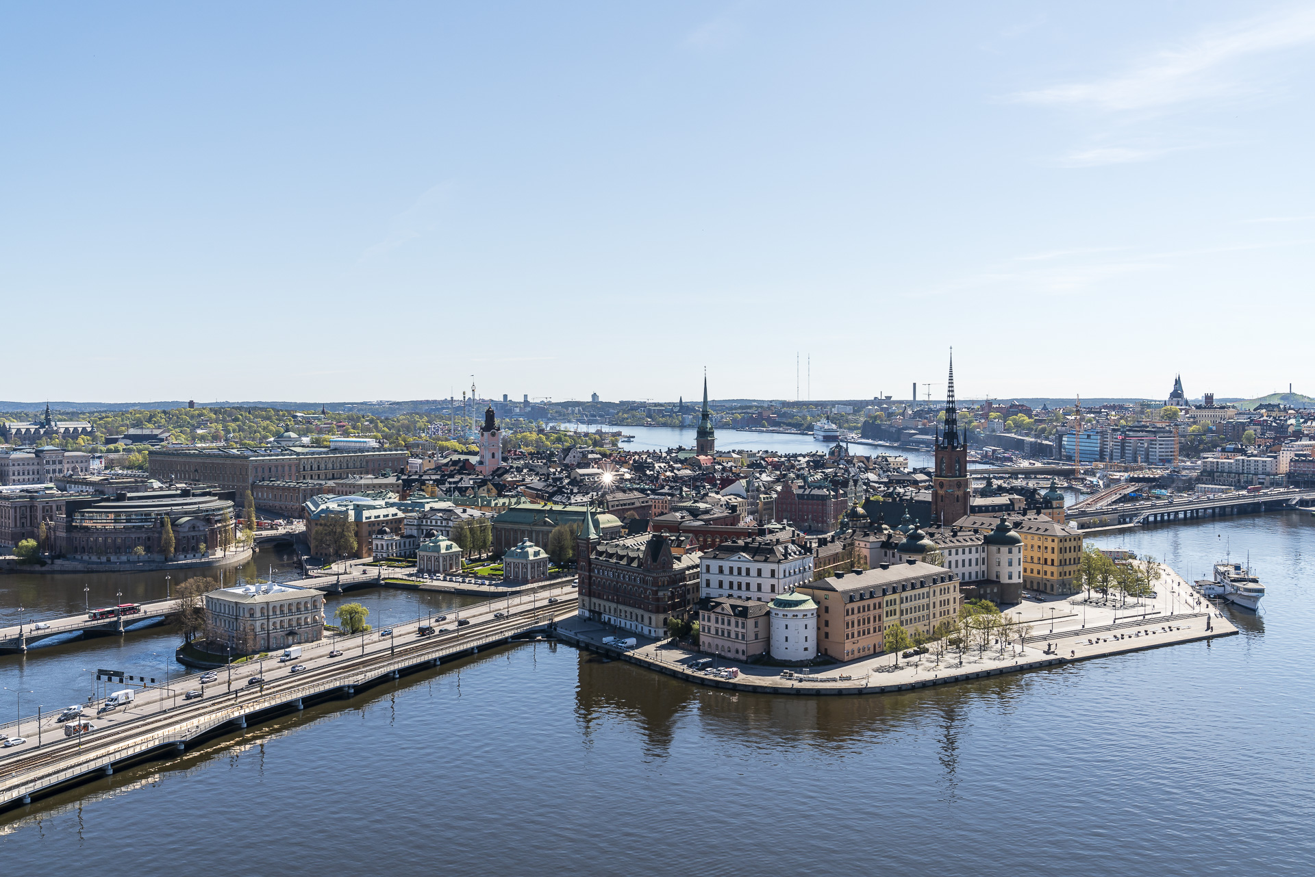 Vue depuis l’hôtel de ville de Stockholm