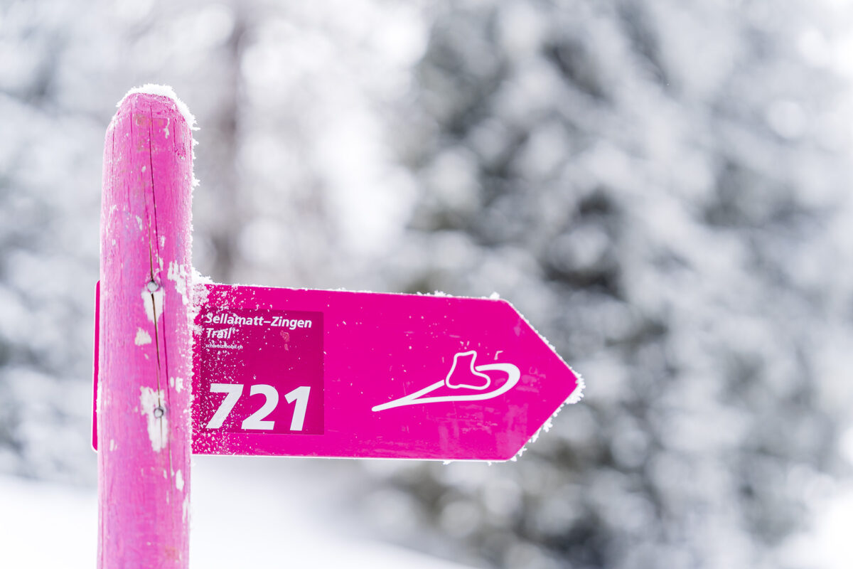 Snowshoe trail No. 721 Toggenburg