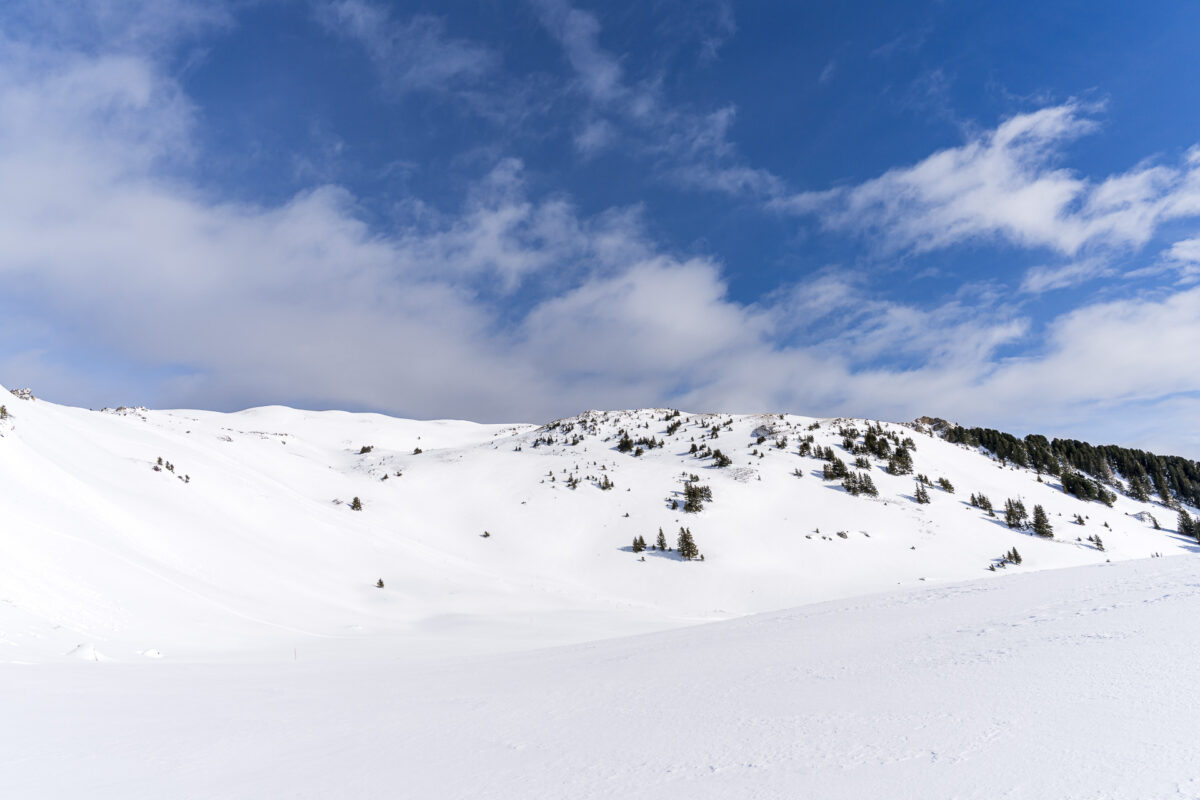 Winter landscape in Flumserberg