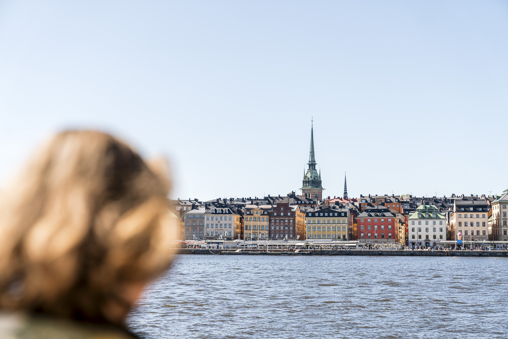 Vue panoramique de Gamla Stan depuis Skeppsholmen
