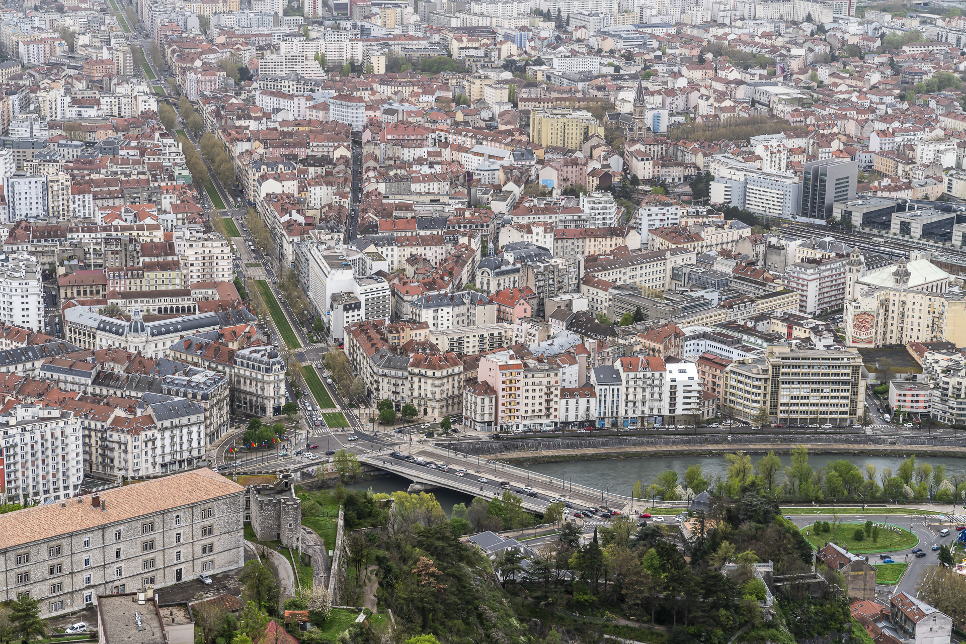Grenoble vue plongeante