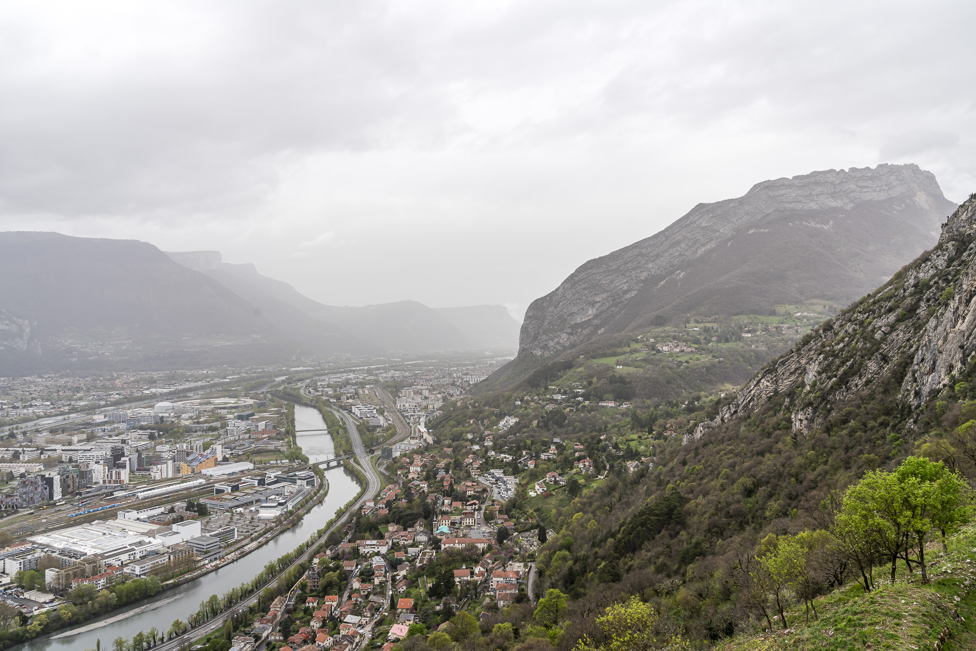 Vue depuis la Bastille, Grenoble