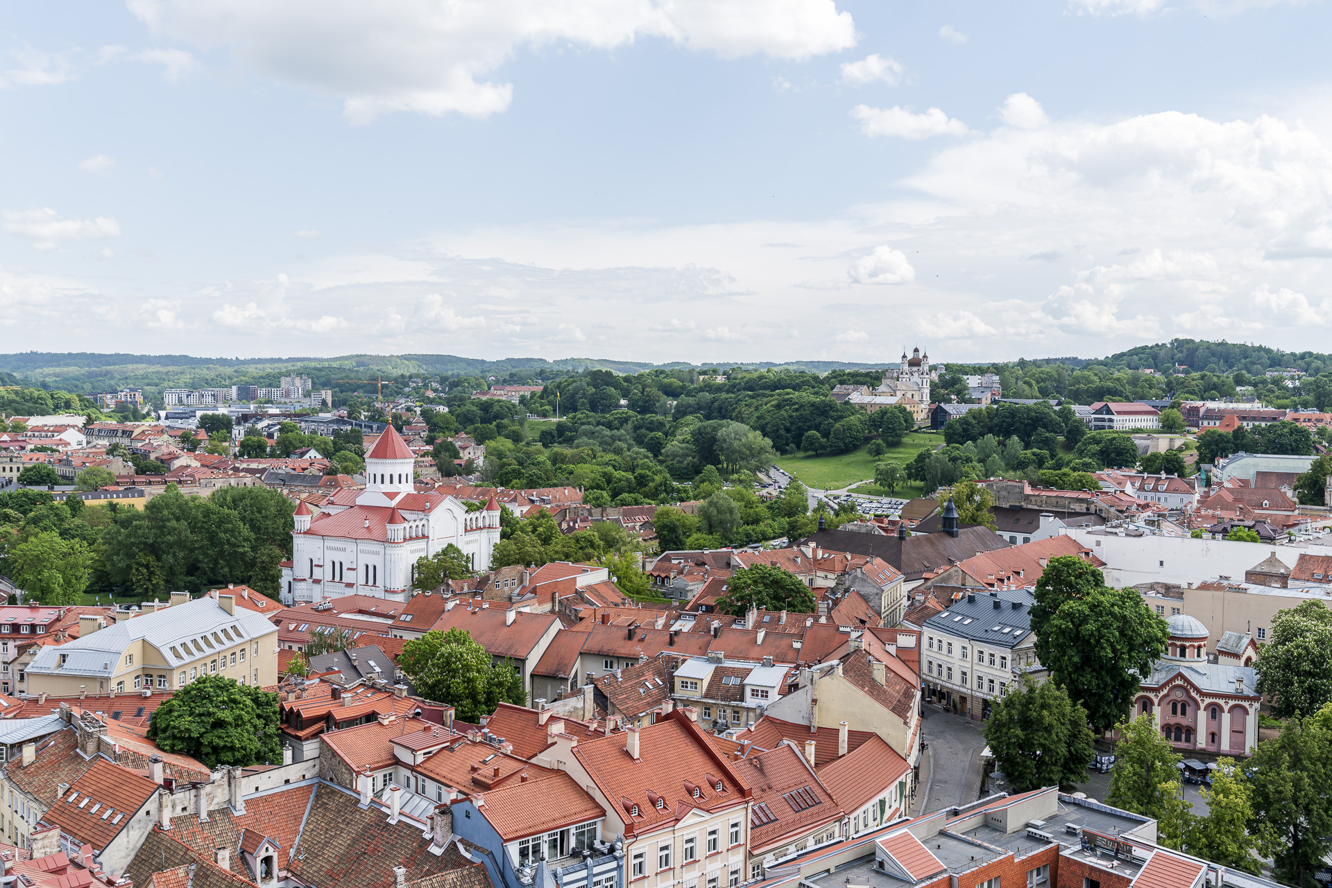Vilnius Old Town from a bird's-eye view