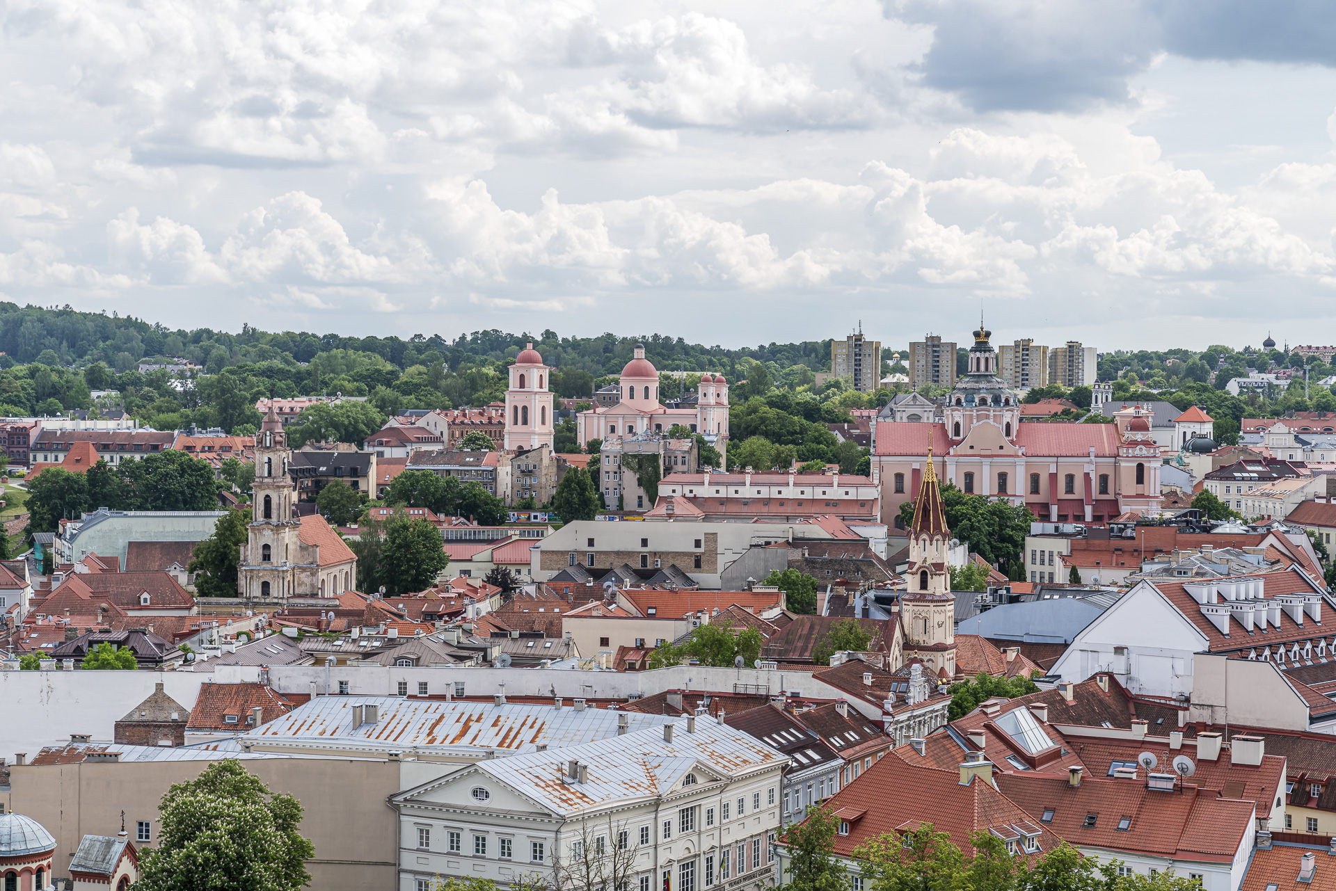 360° panorama from St. John's Church in Vilnius
