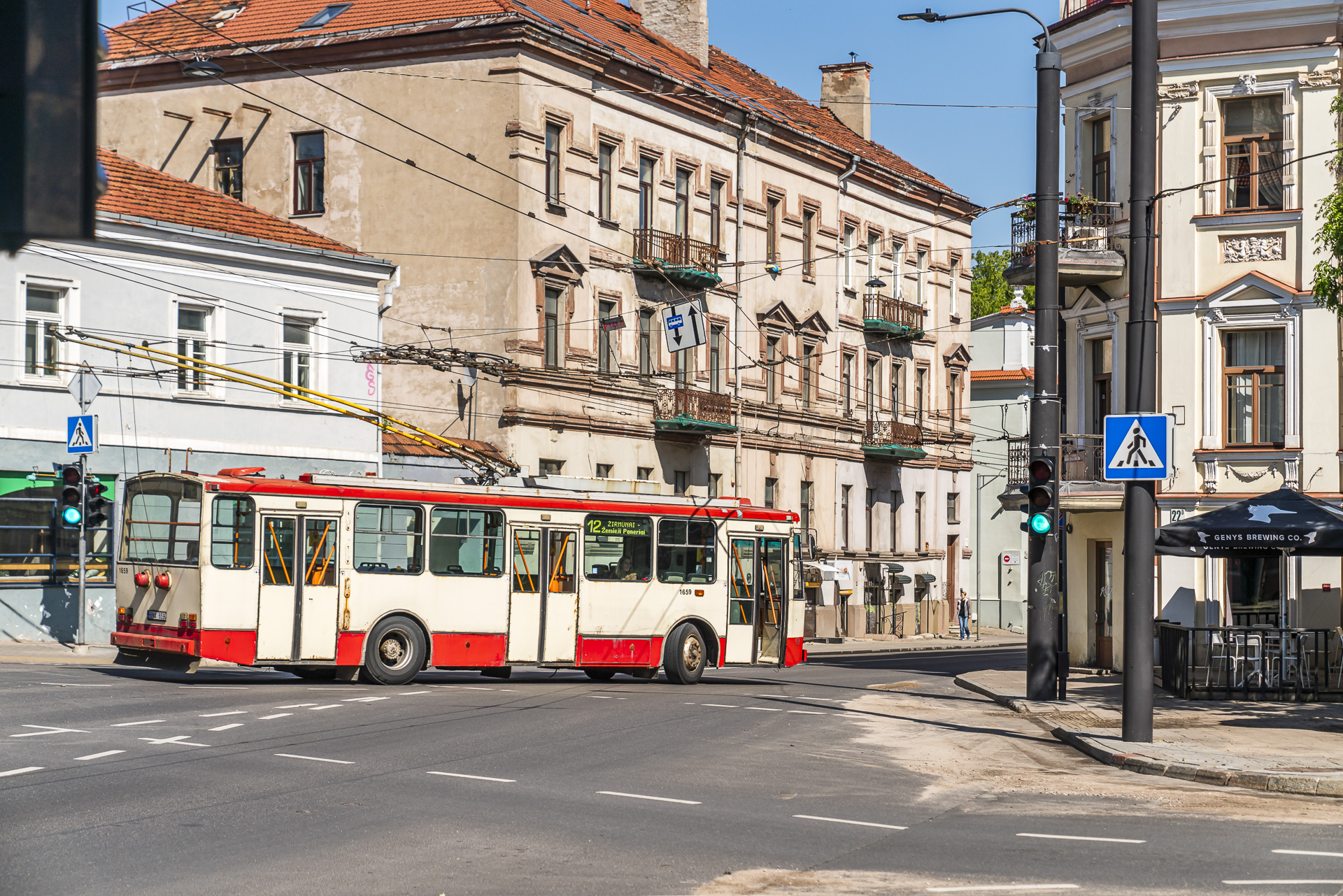 Street scene in Vilnius
