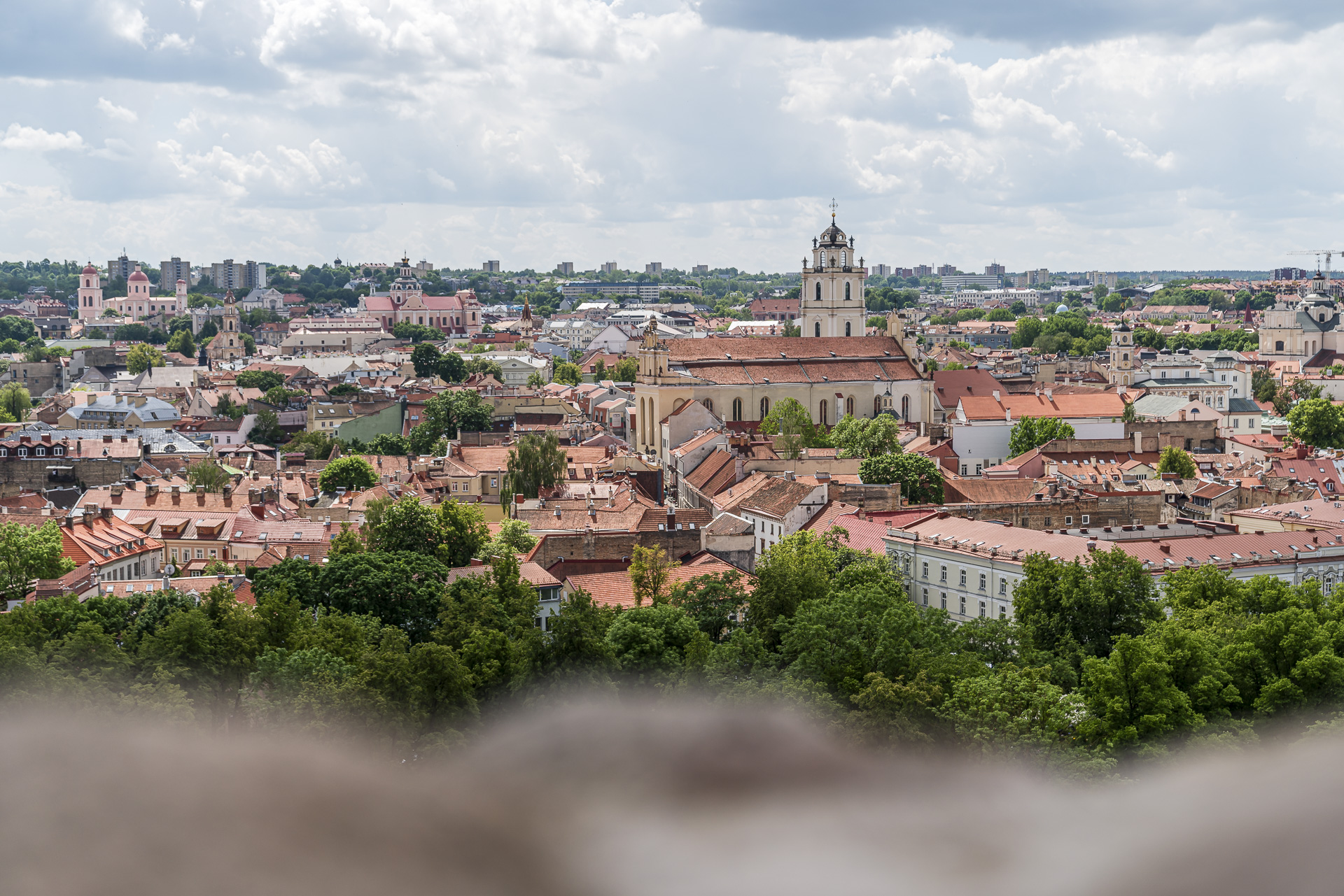 Vilnius Old Town seen from Gediminas Tower