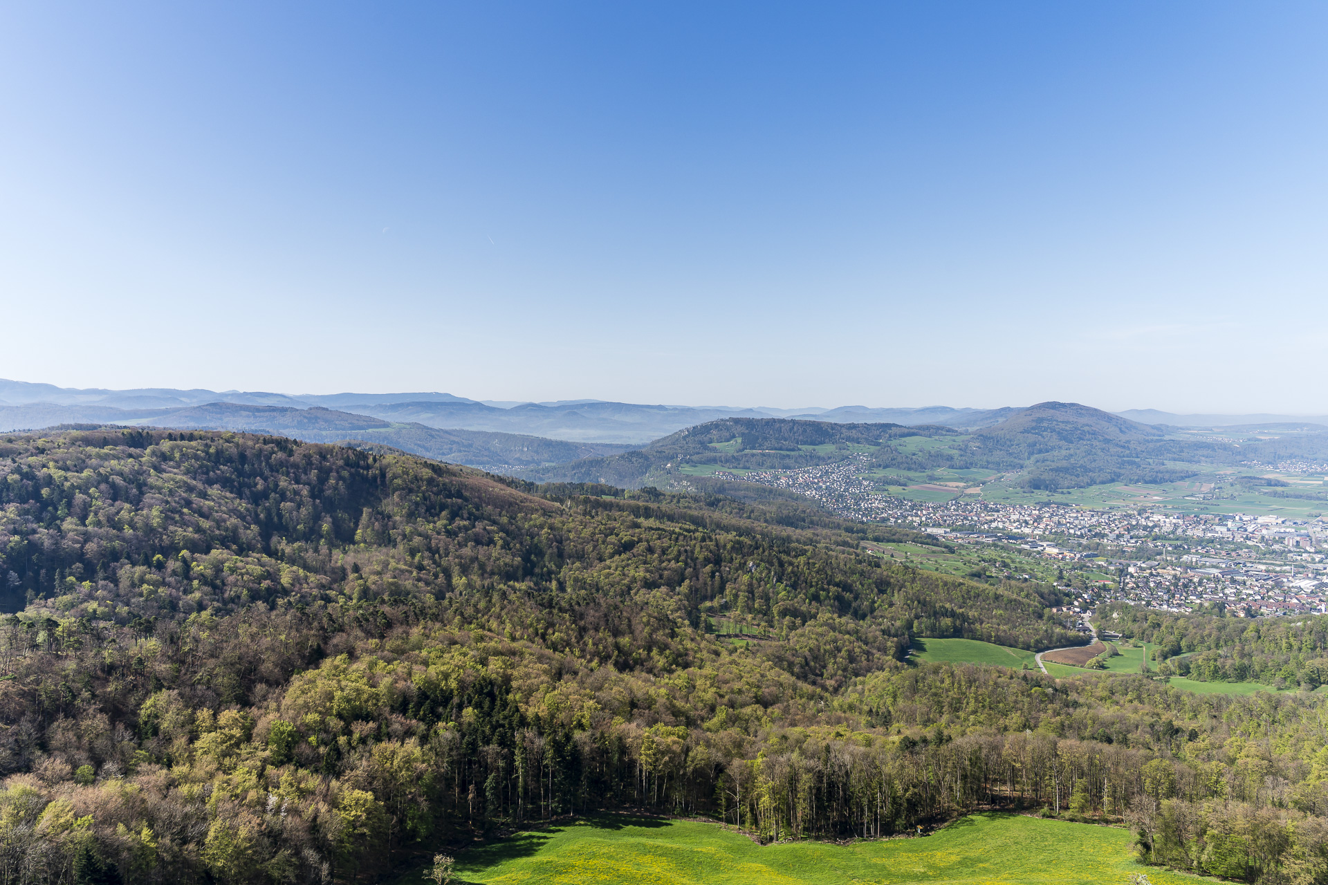 Vista da Schartenflue, Gempenturm