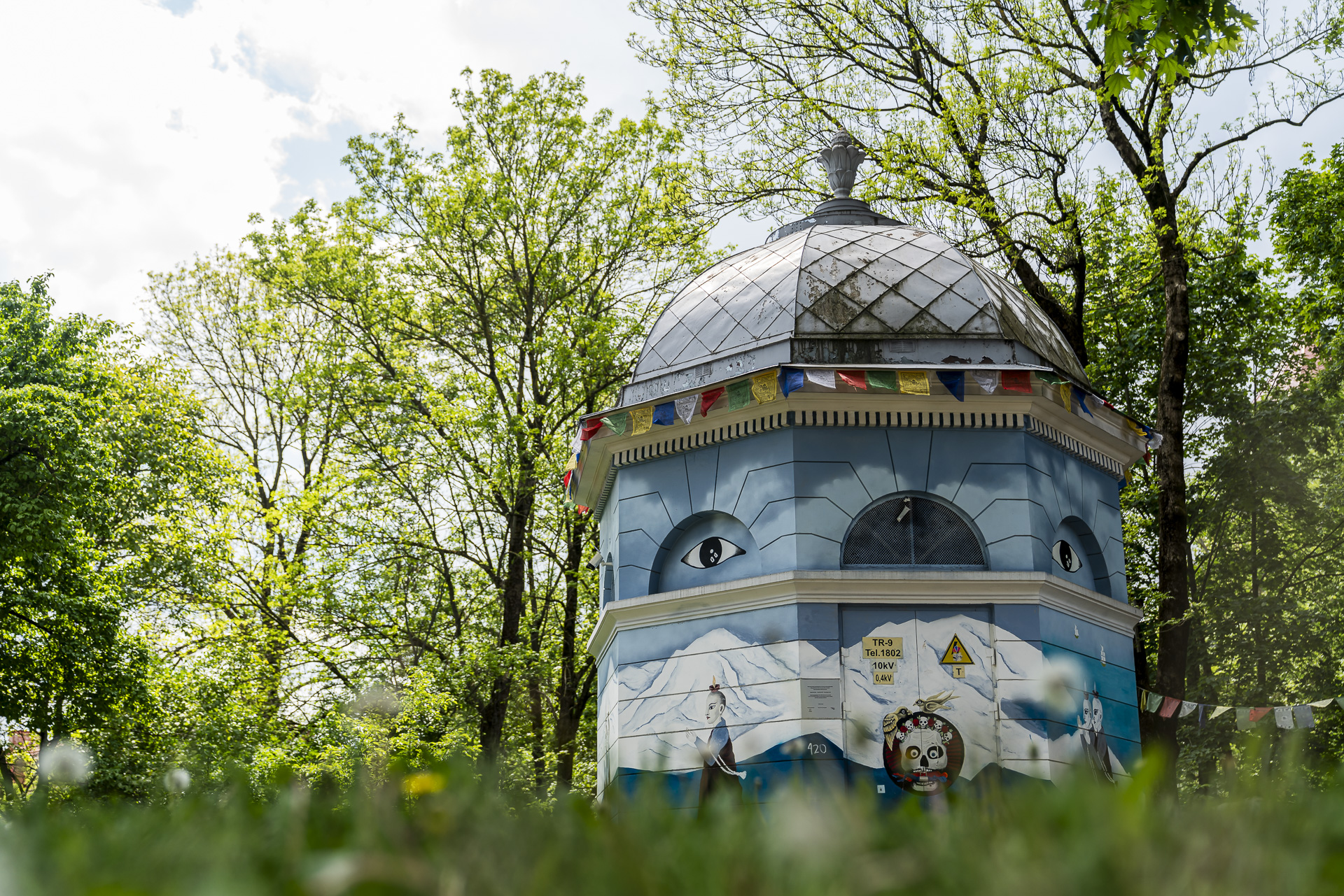 Art installation in the public space of Uzupis