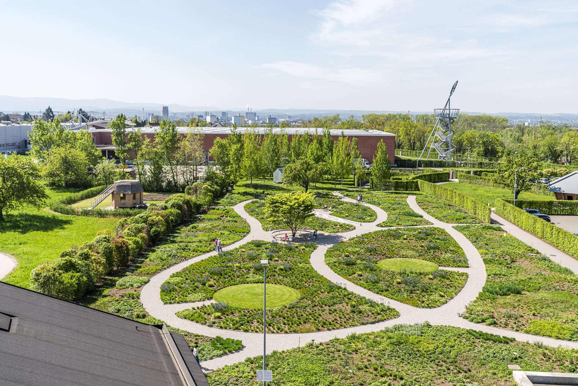 View of Oudolf garden