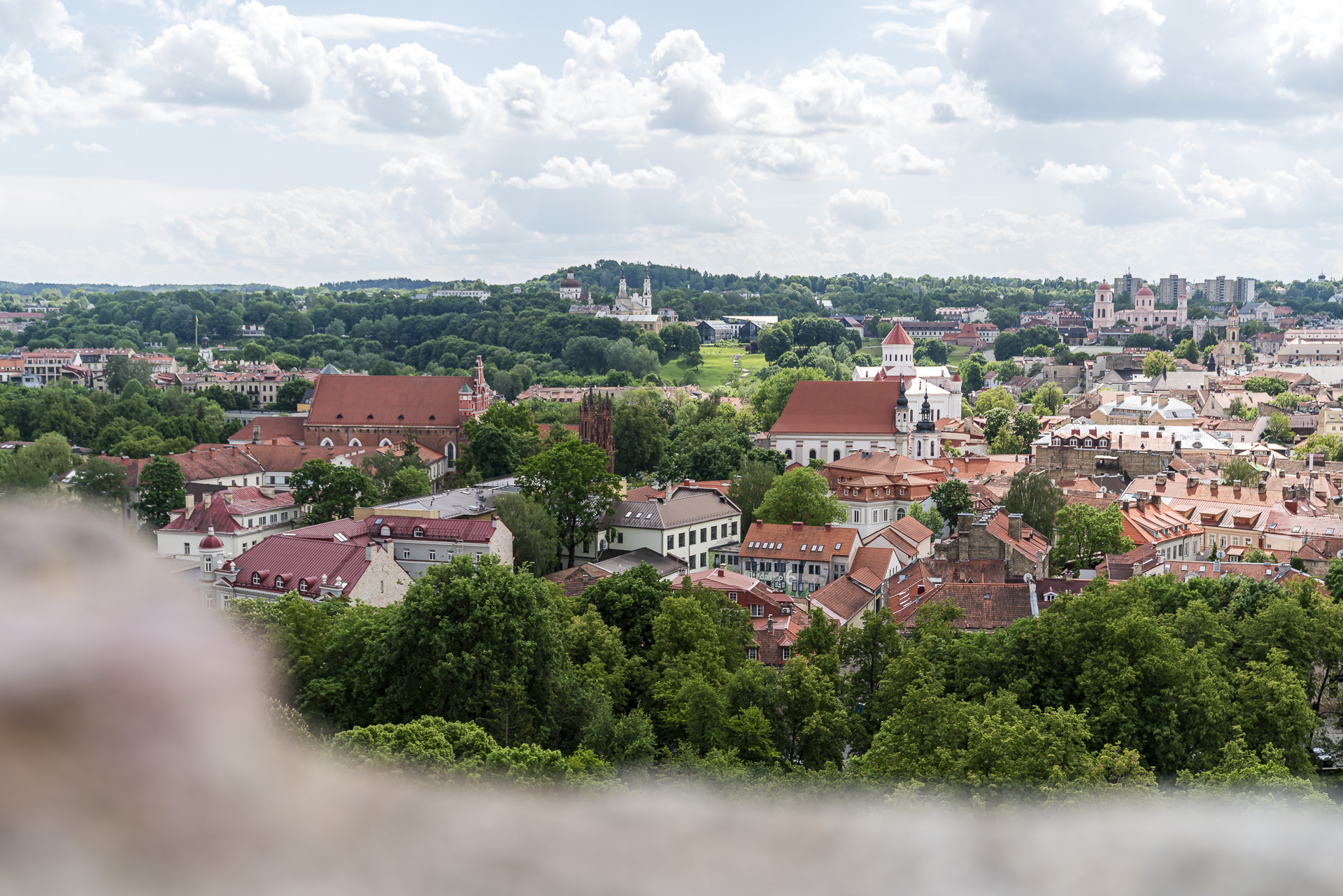 View over Vilnius Old Town