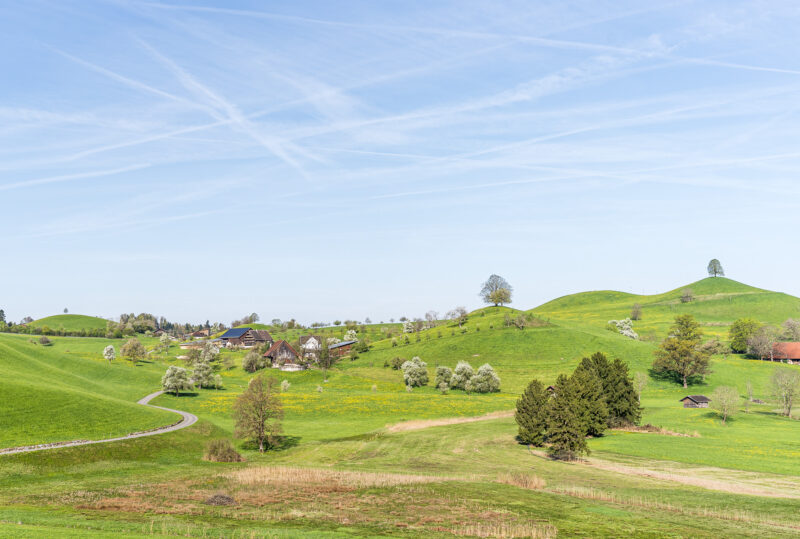 Hike Menzingen–Sihlsprung moraine landscape