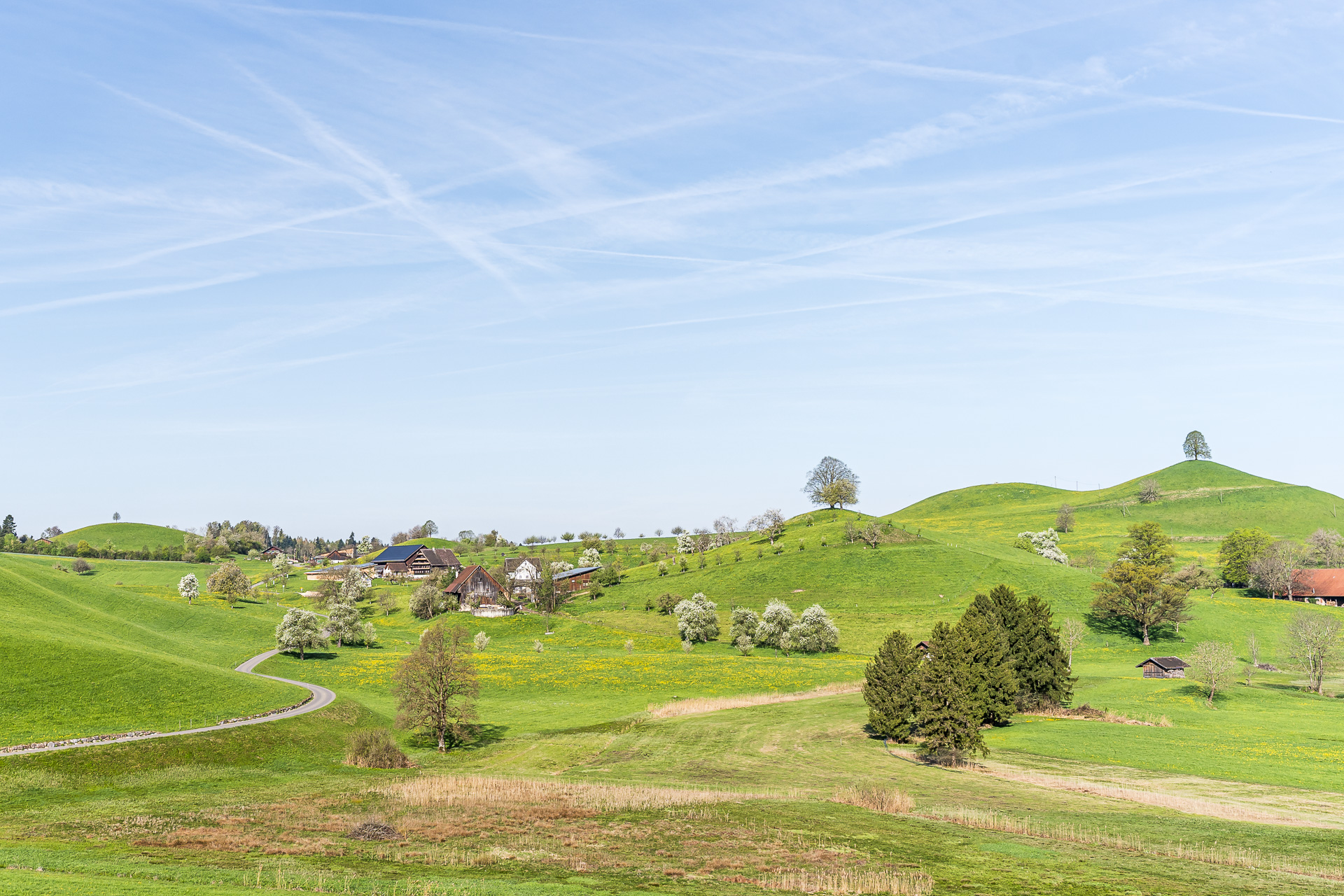 Hike Menzingen–Sihlsprung moraine landscape