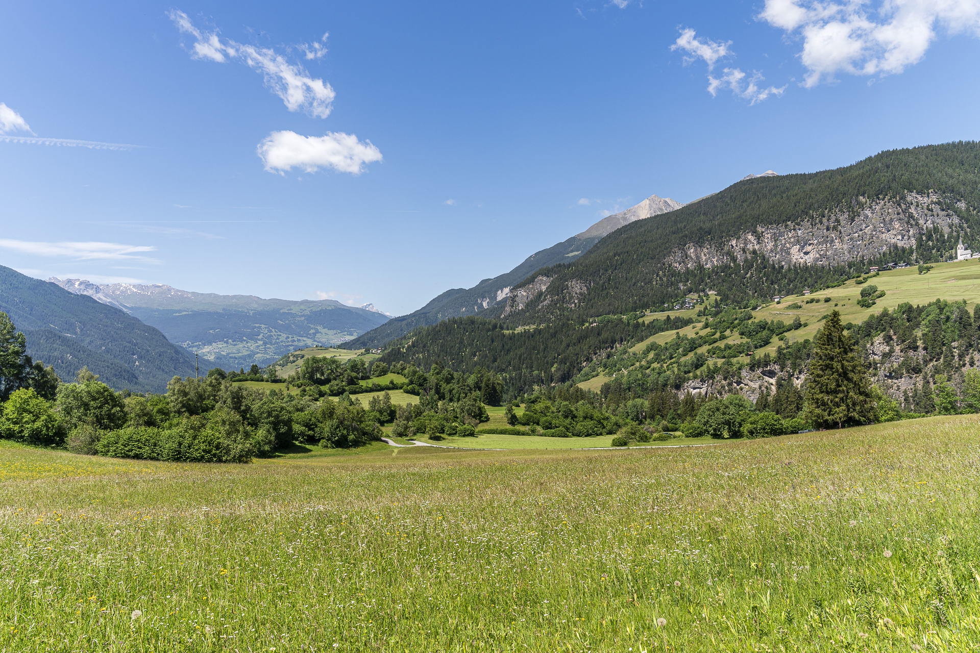 Landschaft der Landwasserwelt Graubünden