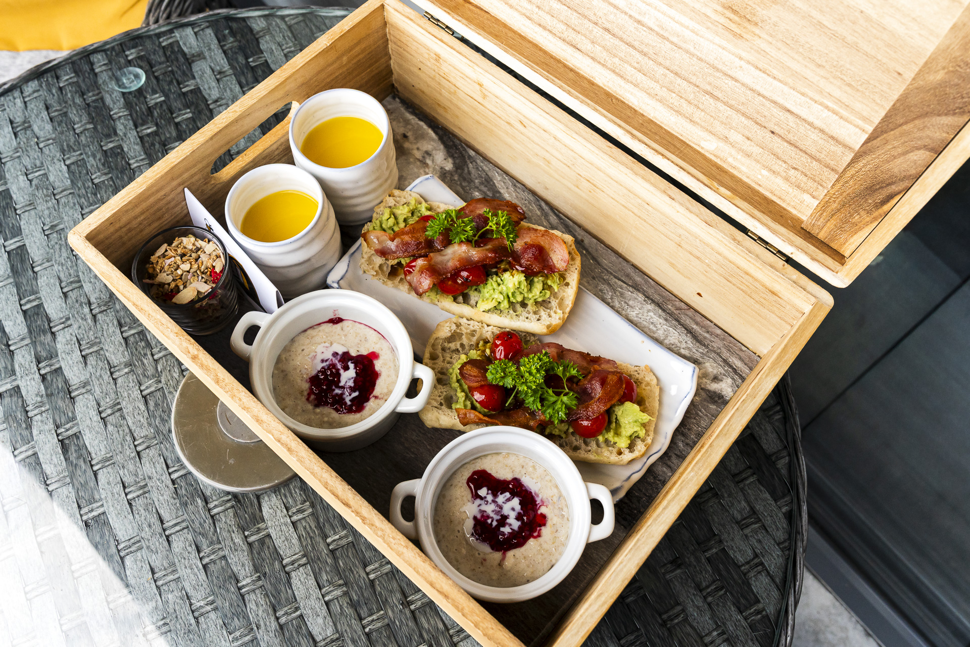 Breakfast at the Bee Pods