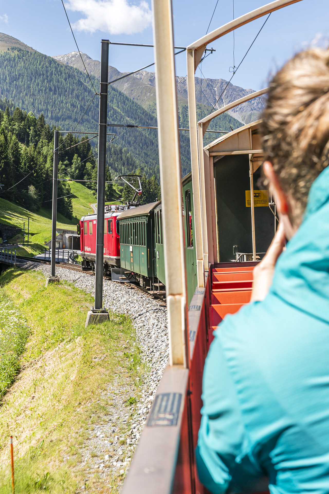Fahrt mit dem historischen RhB Zug