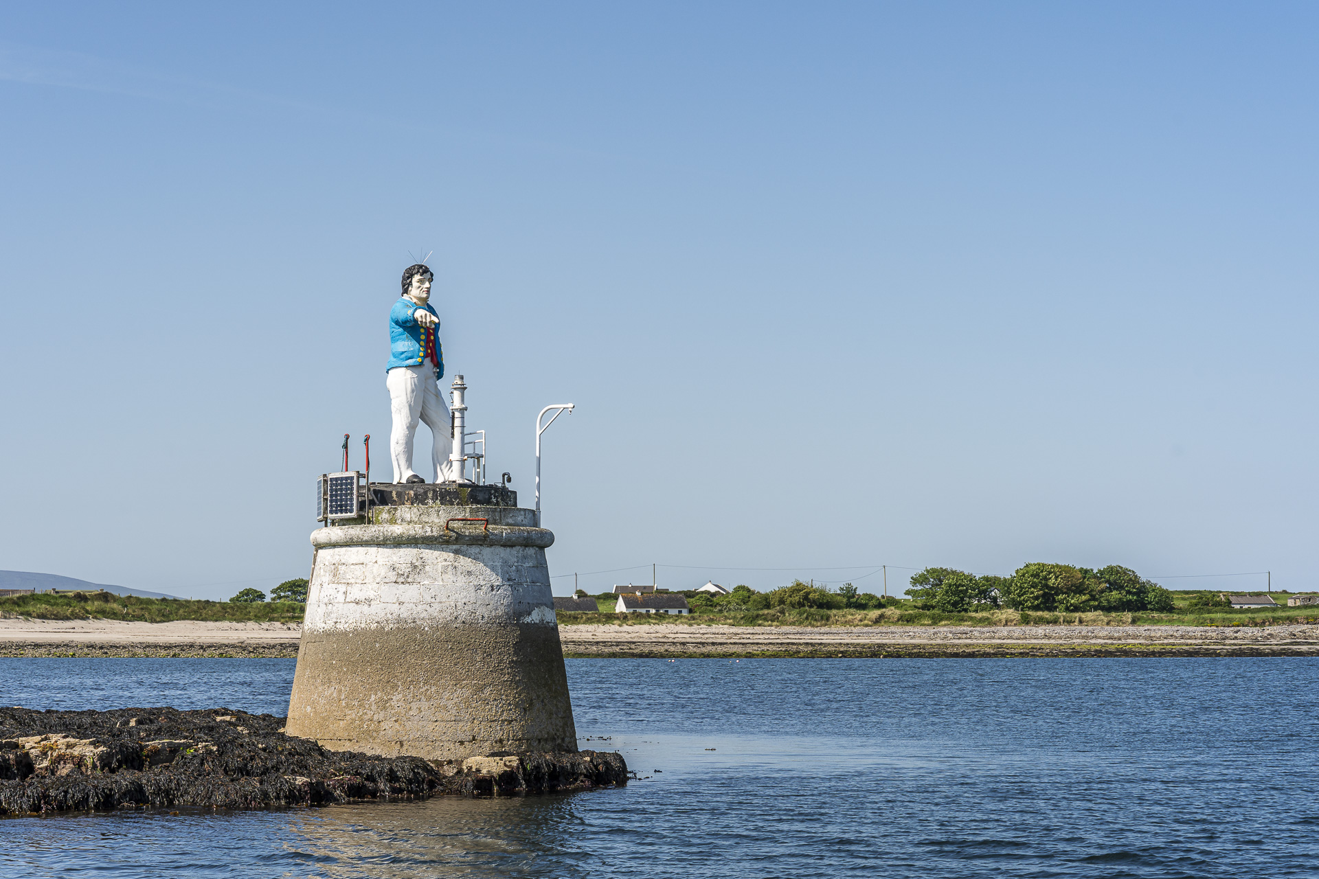 The Metal Man in Sligo Bay