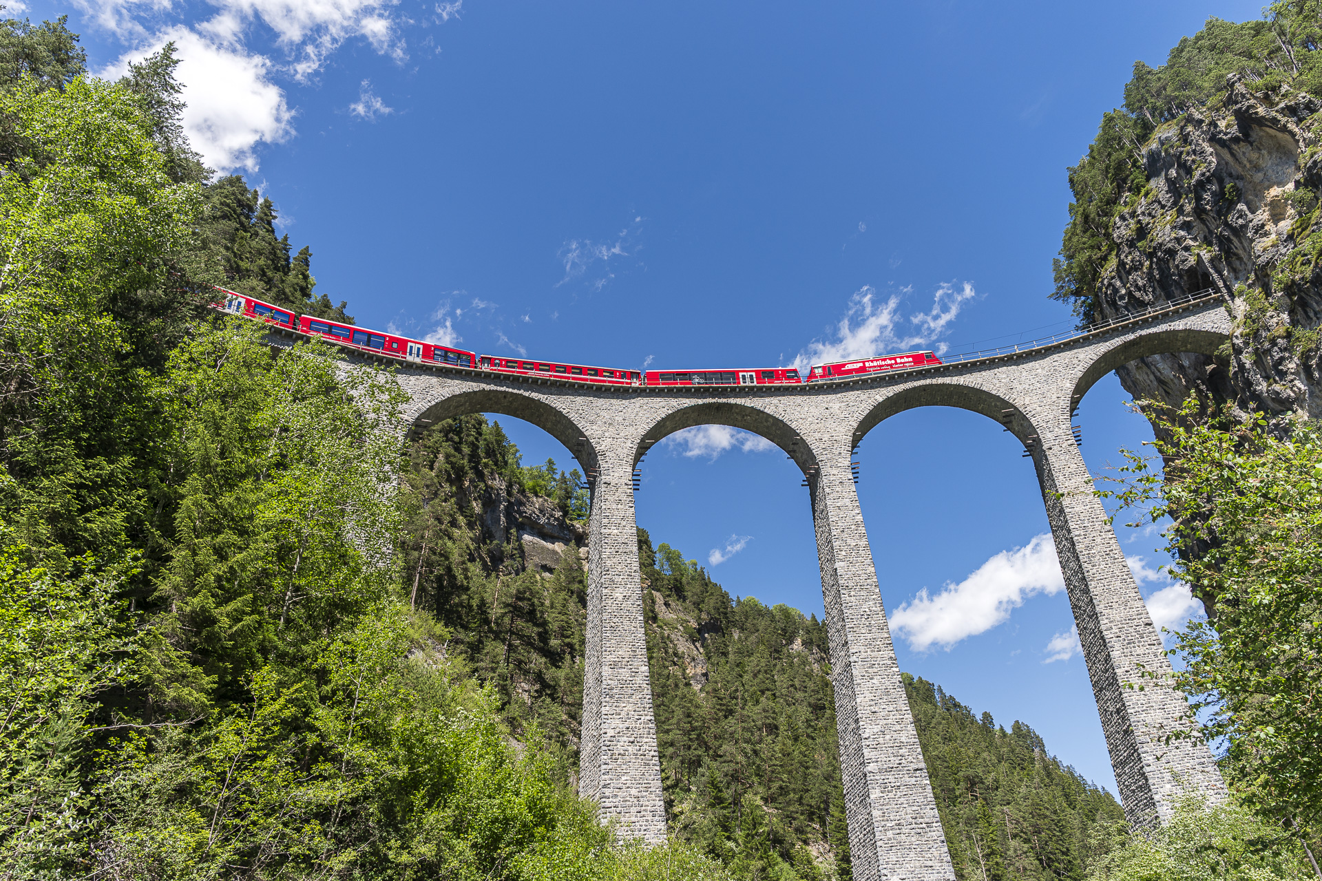 RhB Albulastrecke Landwasserviadukt