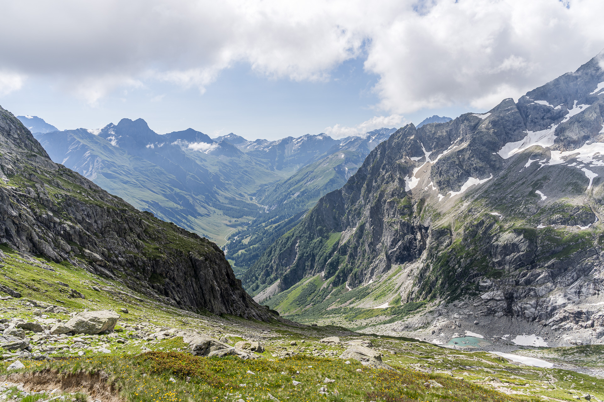 Glacial lake Glacier de l'A Neuve