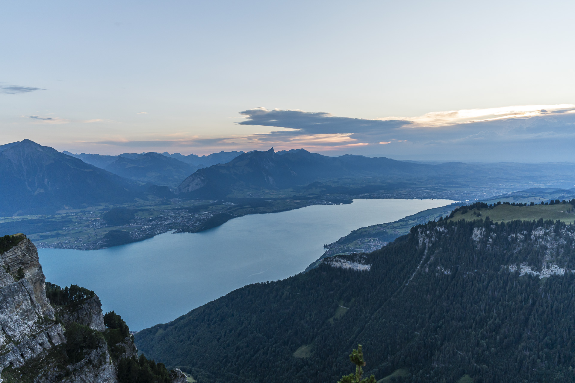 Sunset at the Niederhorn