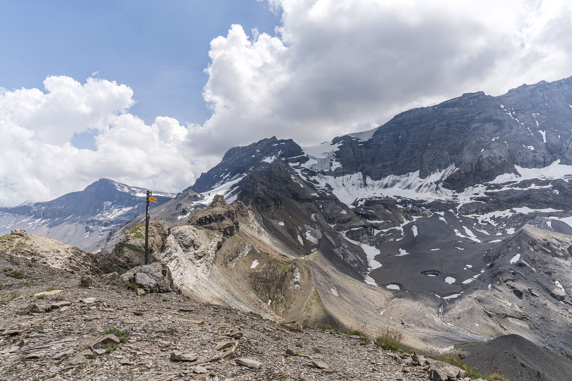 Signpost on the Ammerten Pass