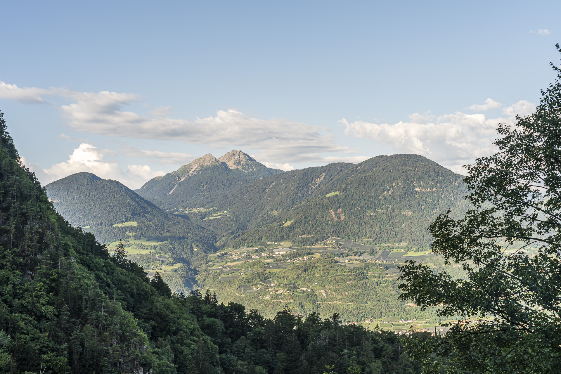 Morgenstimmung hoch über Meran
