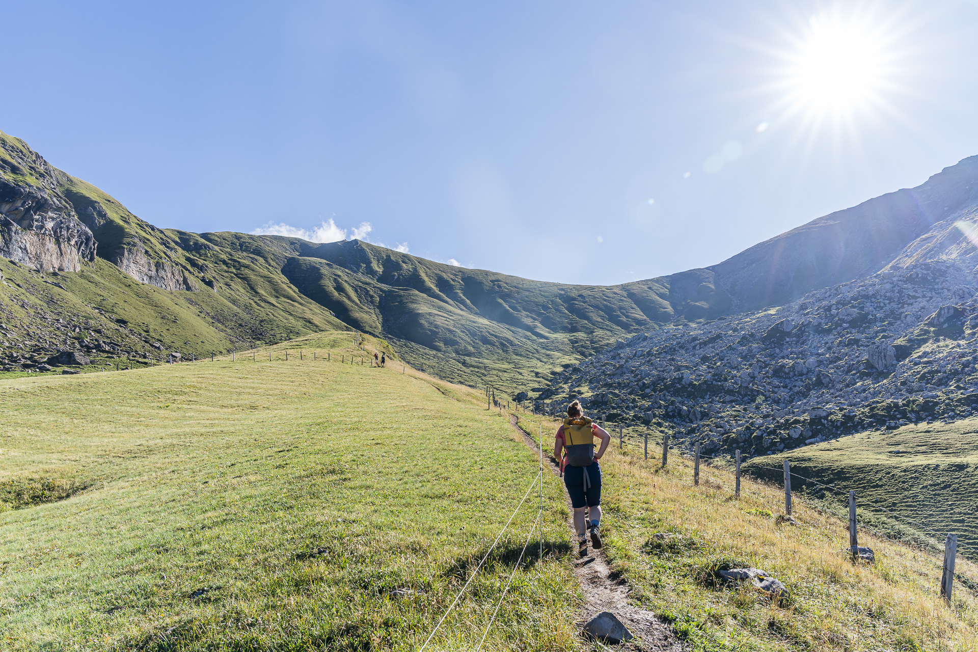 Ascent to the Bannalper Schonegg