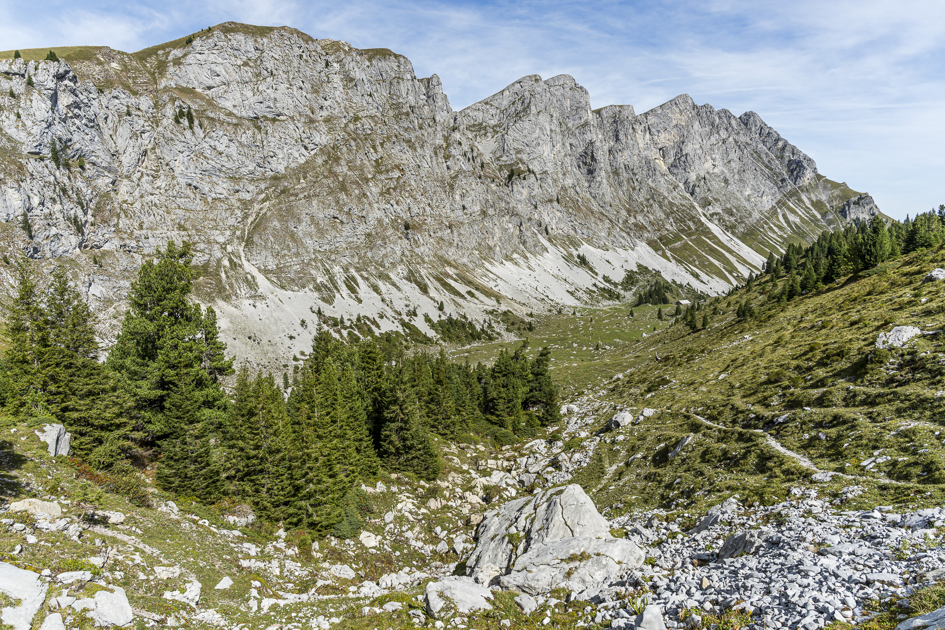 Vue vers le Fromattgrat